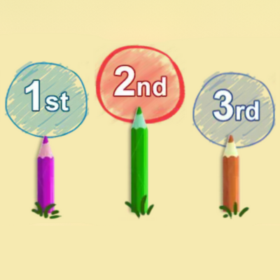 Child reading in a library